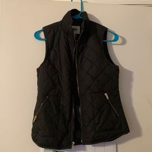 black quilt vest